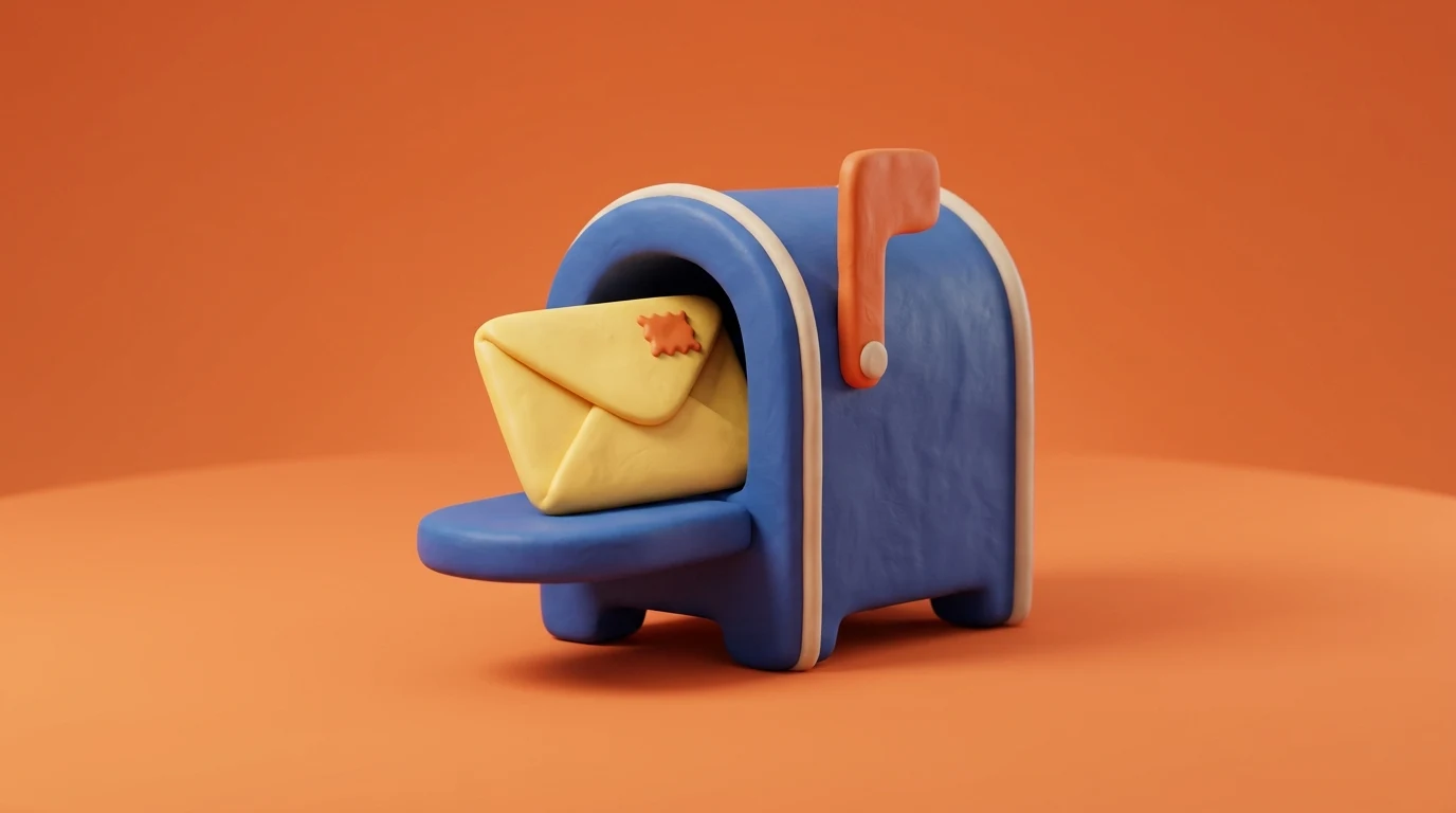 When Can I Retire? newsletter: a letterbox with a letter arriving