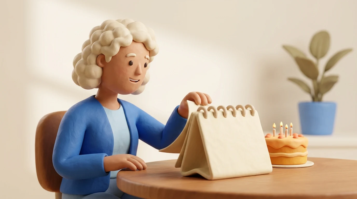 State Pension age if born in 1960 or 1961: a woman counting months on a calendar