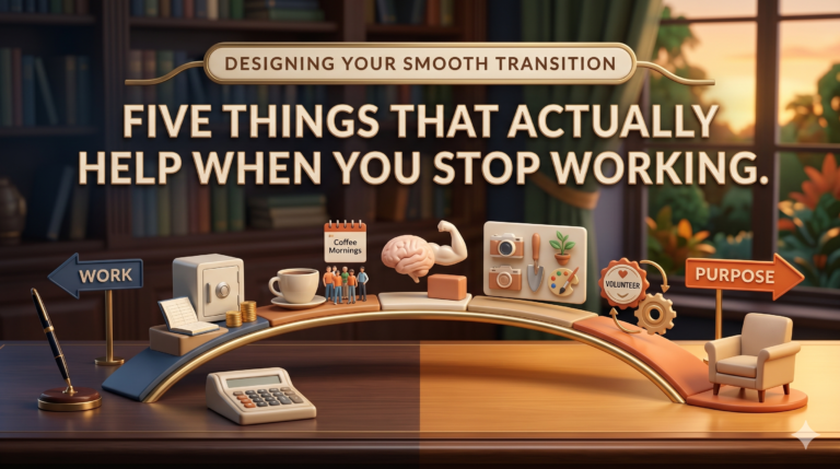Designing your smooth transition to retirement, five things that actually help when you stop working.